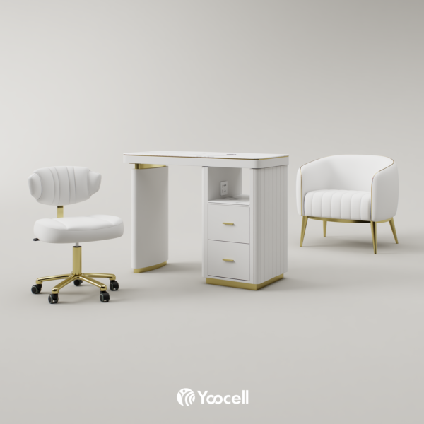 Yoocell Manicure Table, Chair & Stool Set AG1850 | - Yoocell